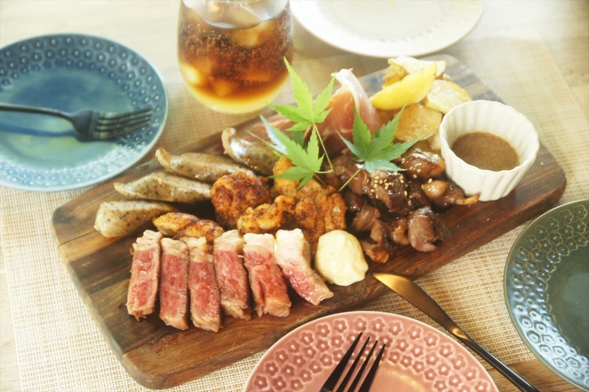 咲くカフェ 肉プレート